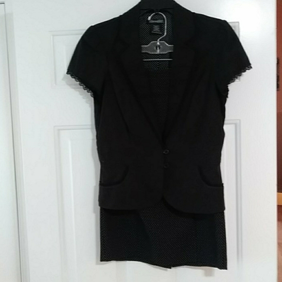 Stooshy Jackets & Blazers - Career Suit with Polka Dots